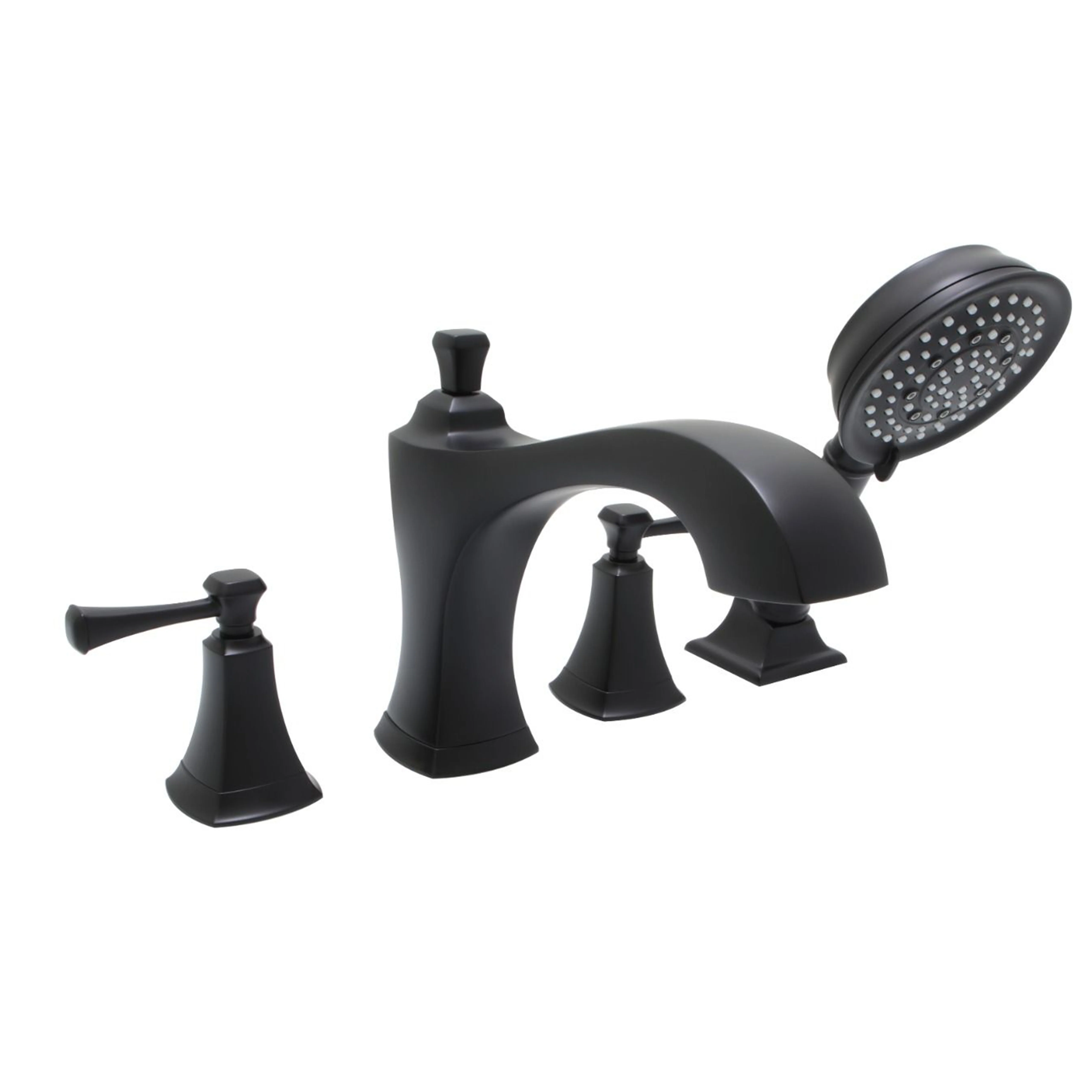 Davenport Tub Filler — Matte Black