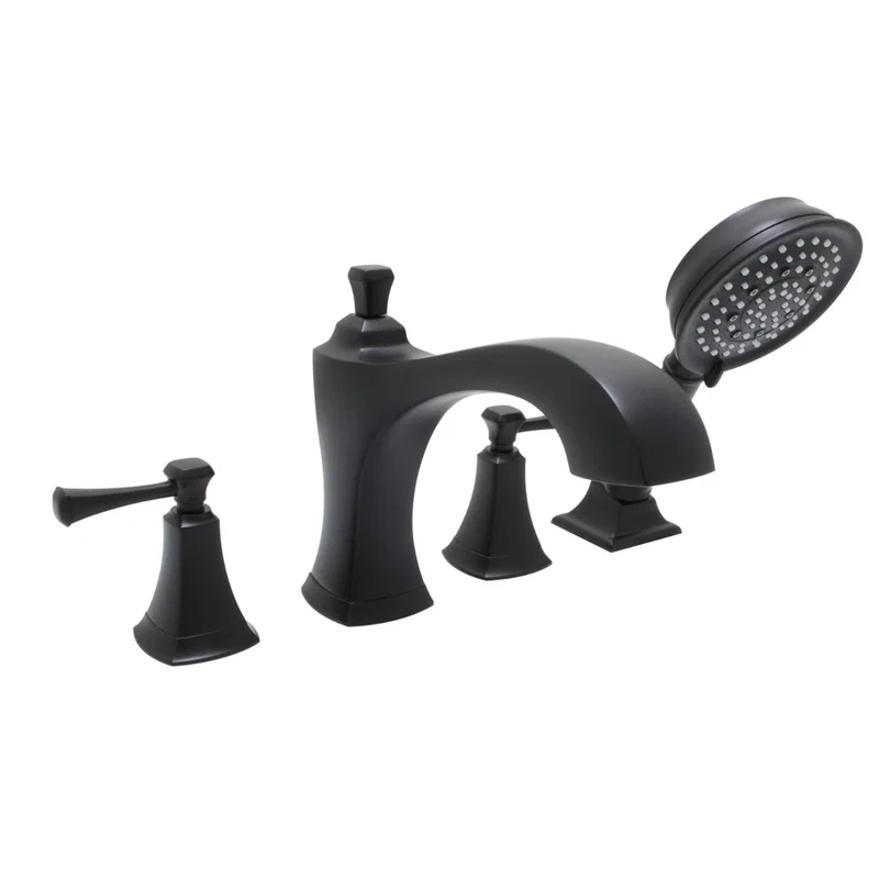 Davenport Tub Filler — Matte Black