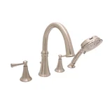 Woodbury Tub Filler — PVD Satin Nickel