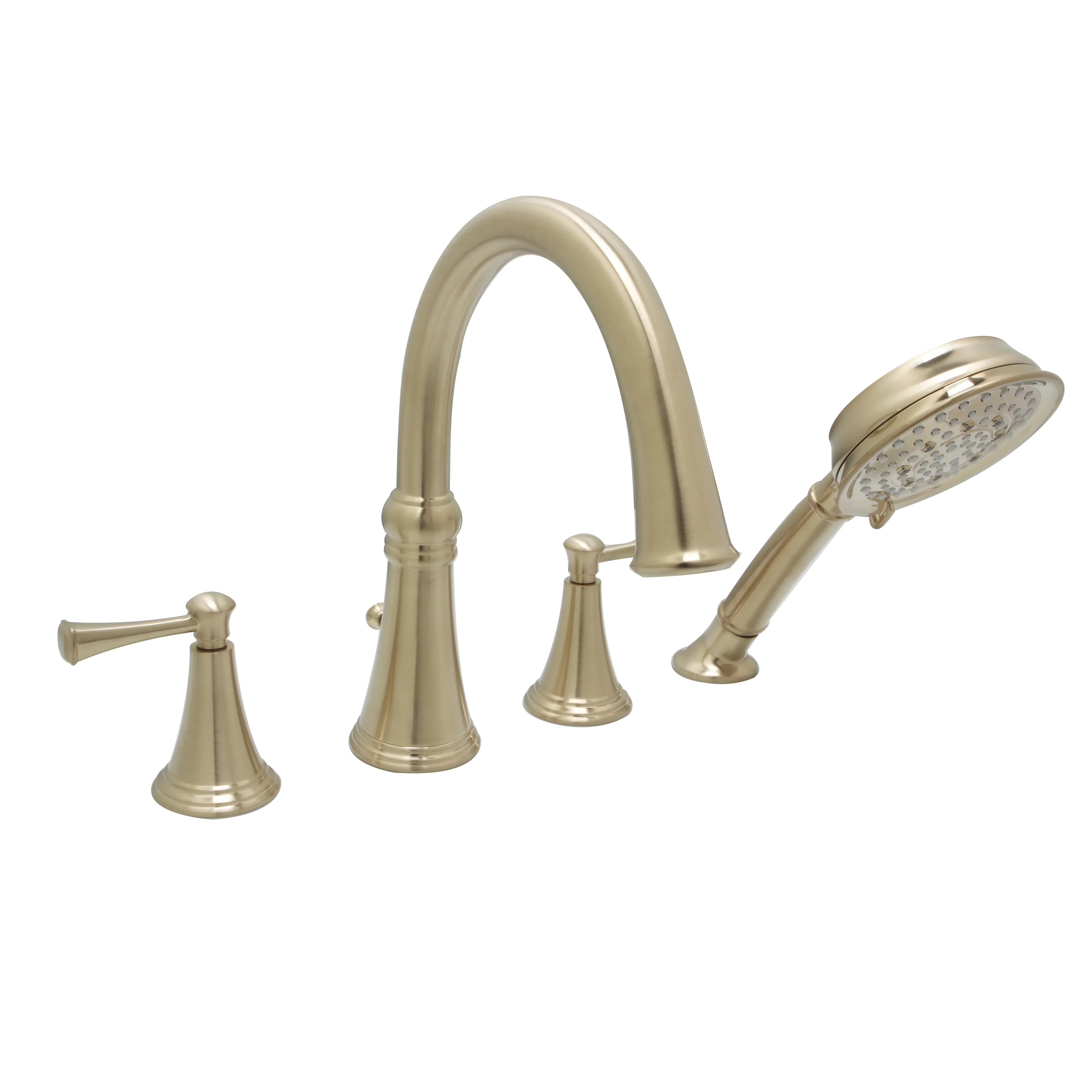 Woodbury Tub Filler — PVD Satin Brass