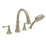 Woodbury Tub Filler — PVD Satin Brass