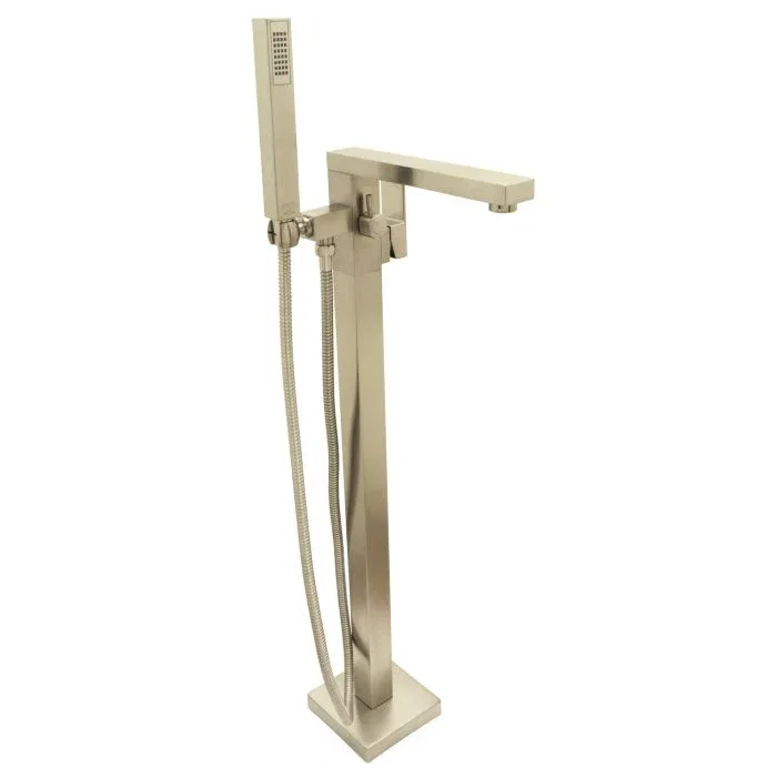 Freestanding Tub Filler — PVD Satin Brass