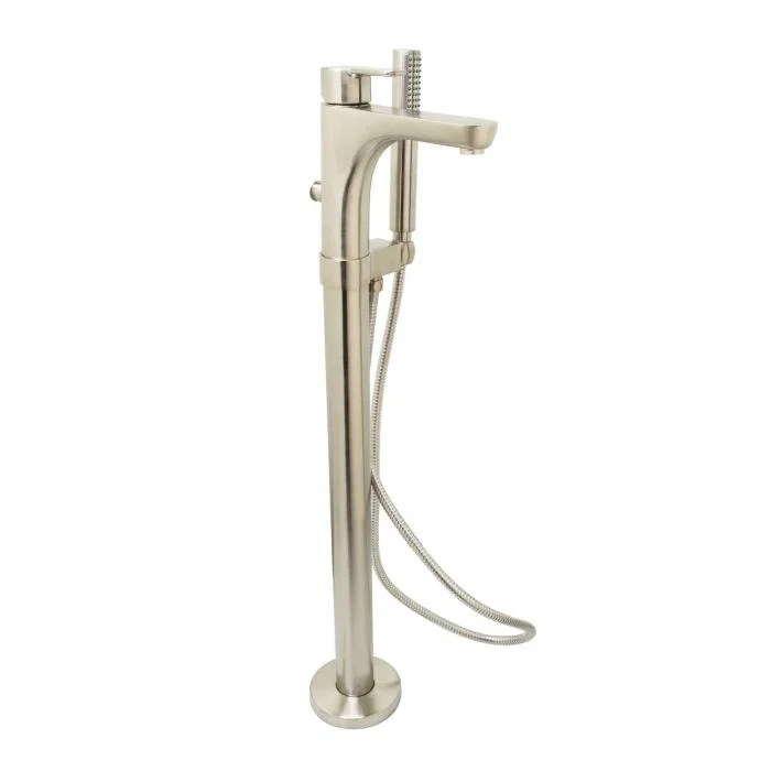 Freestanding Tub Filler — PVD Satin Nickel