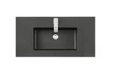 35.4" Single Sink Top, Charcoal Black