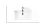 35.4" Single Sink Top, Glossy White
