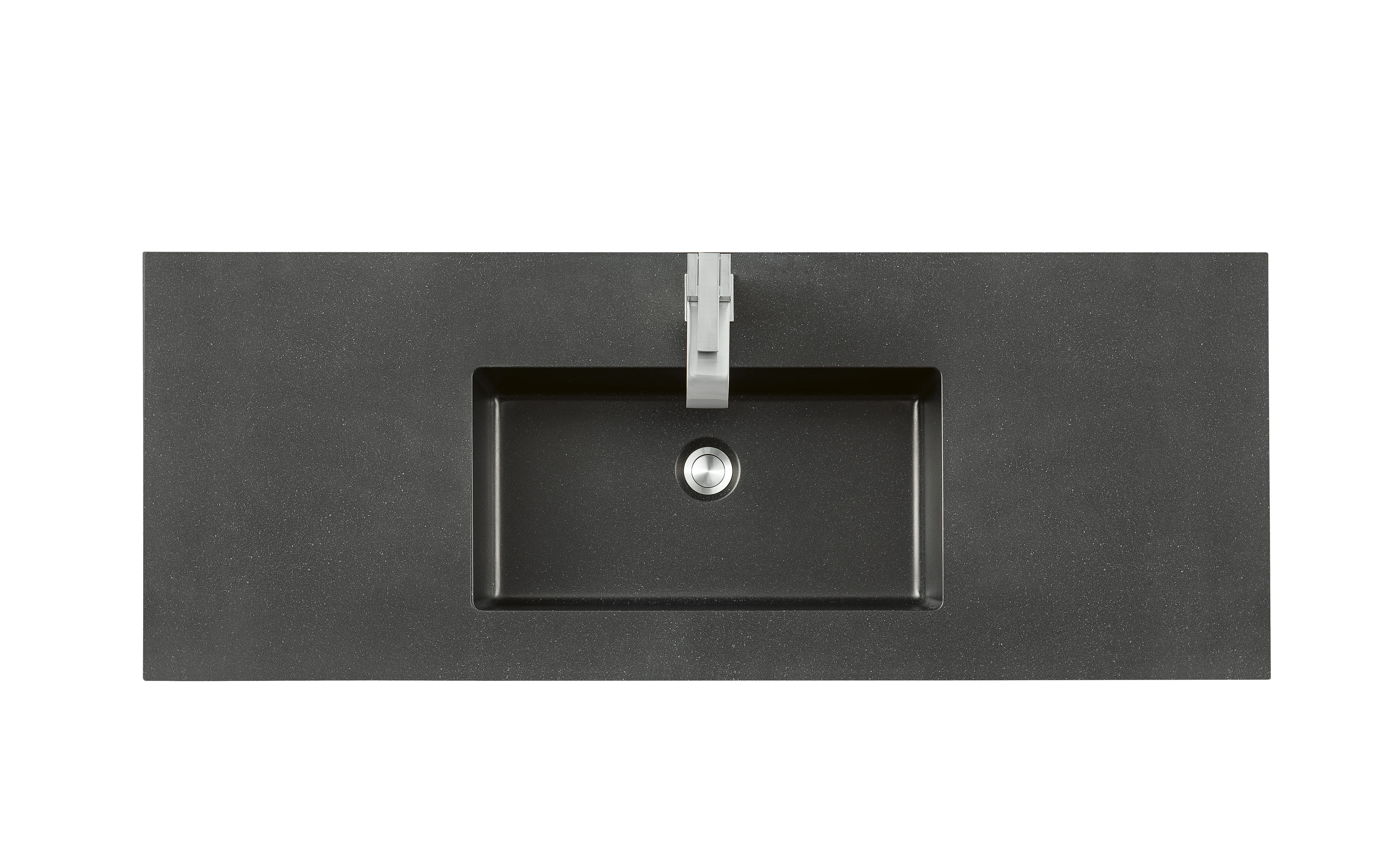 47.3" Single Sink Top, Charcoal Black