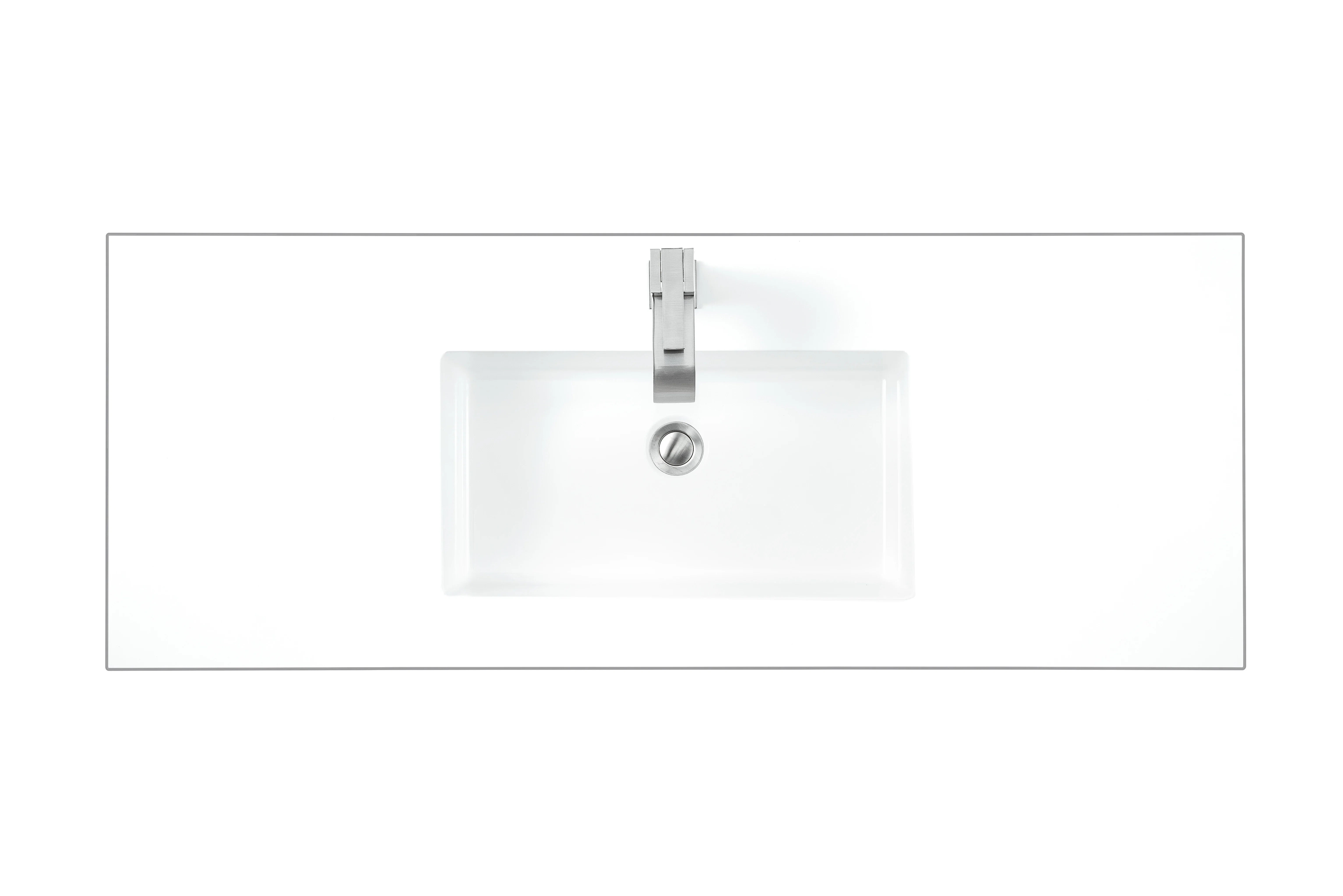 47.3" Single Sink Top, Glossy White