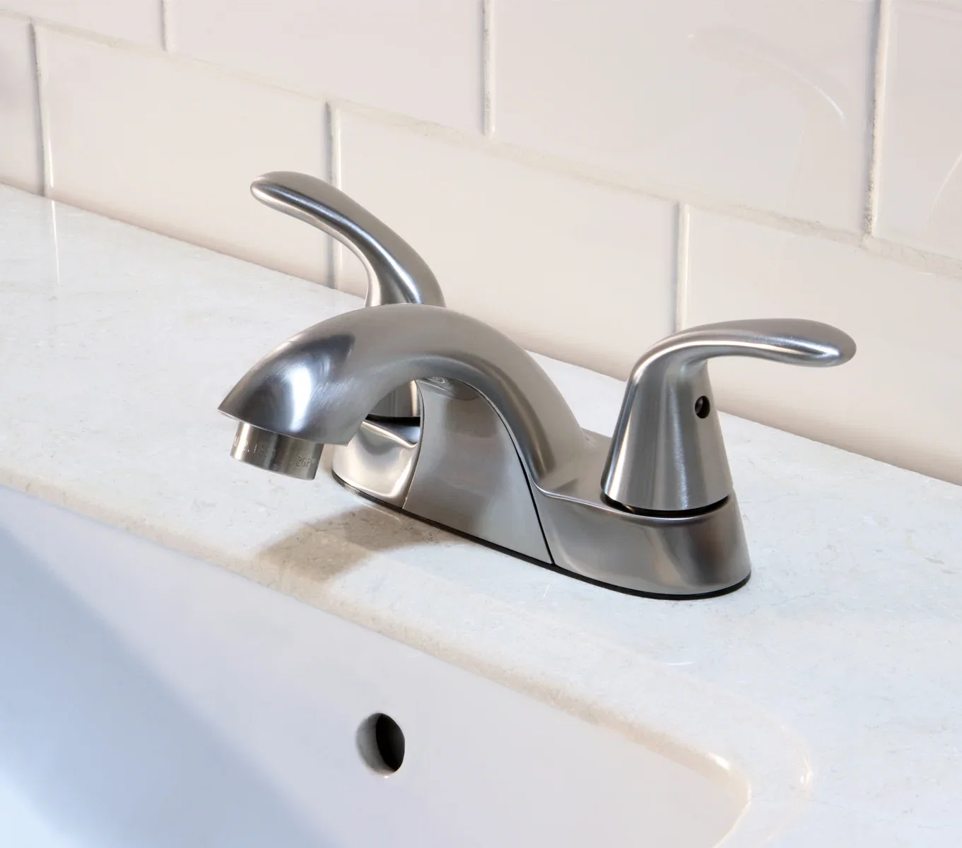 Trend Center Set Faucet — Satin Nickel