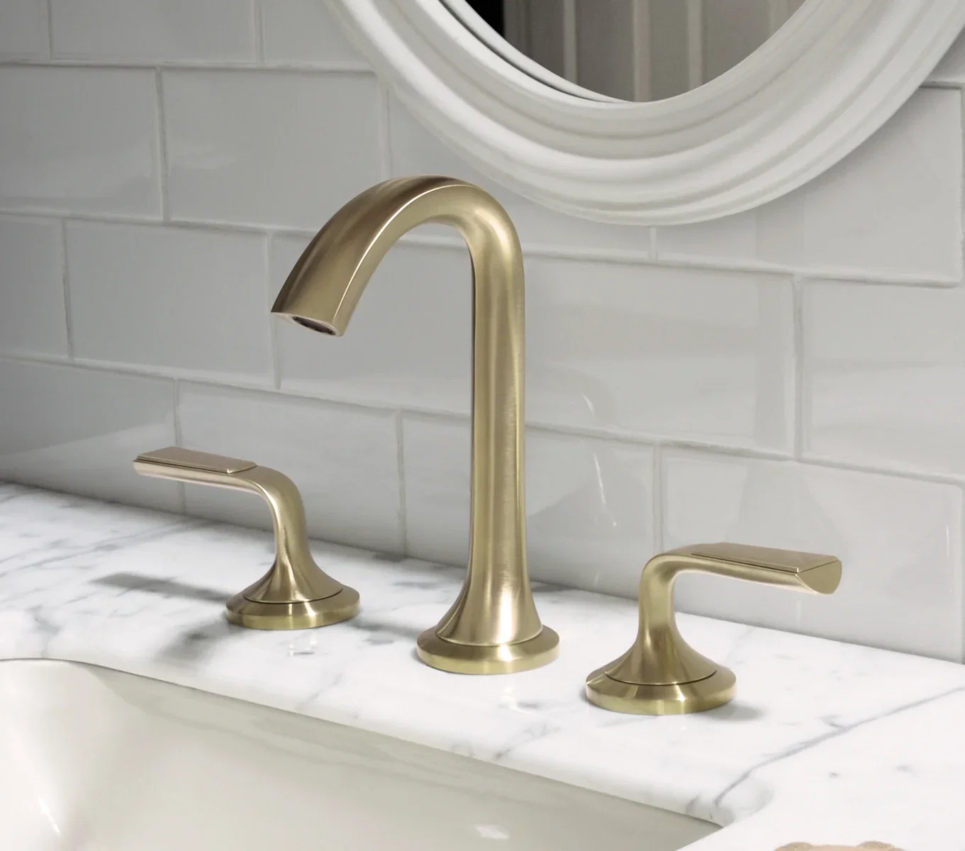 Joy Widespread — PVD Satin Brass