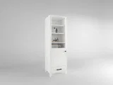 Windsor lc inch bathroom vanity in Bright White, studio render